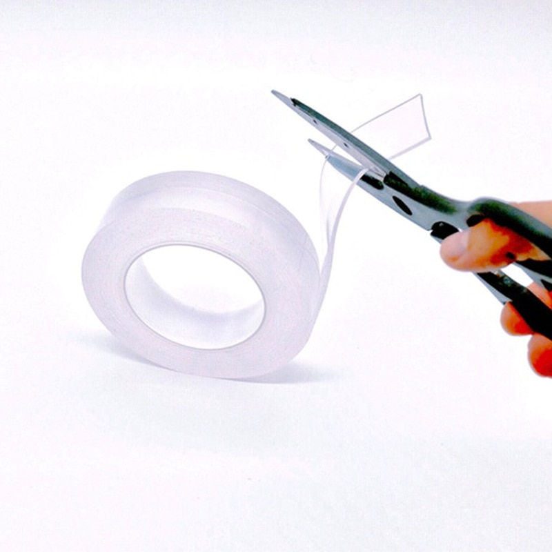 1 pcs 3.3ft/16.4ft Transparante Dubbelzijdige Tape, wasbaar Transparante Nano Gel Pad Anti Slip Multifunctionele Antislip Sticker