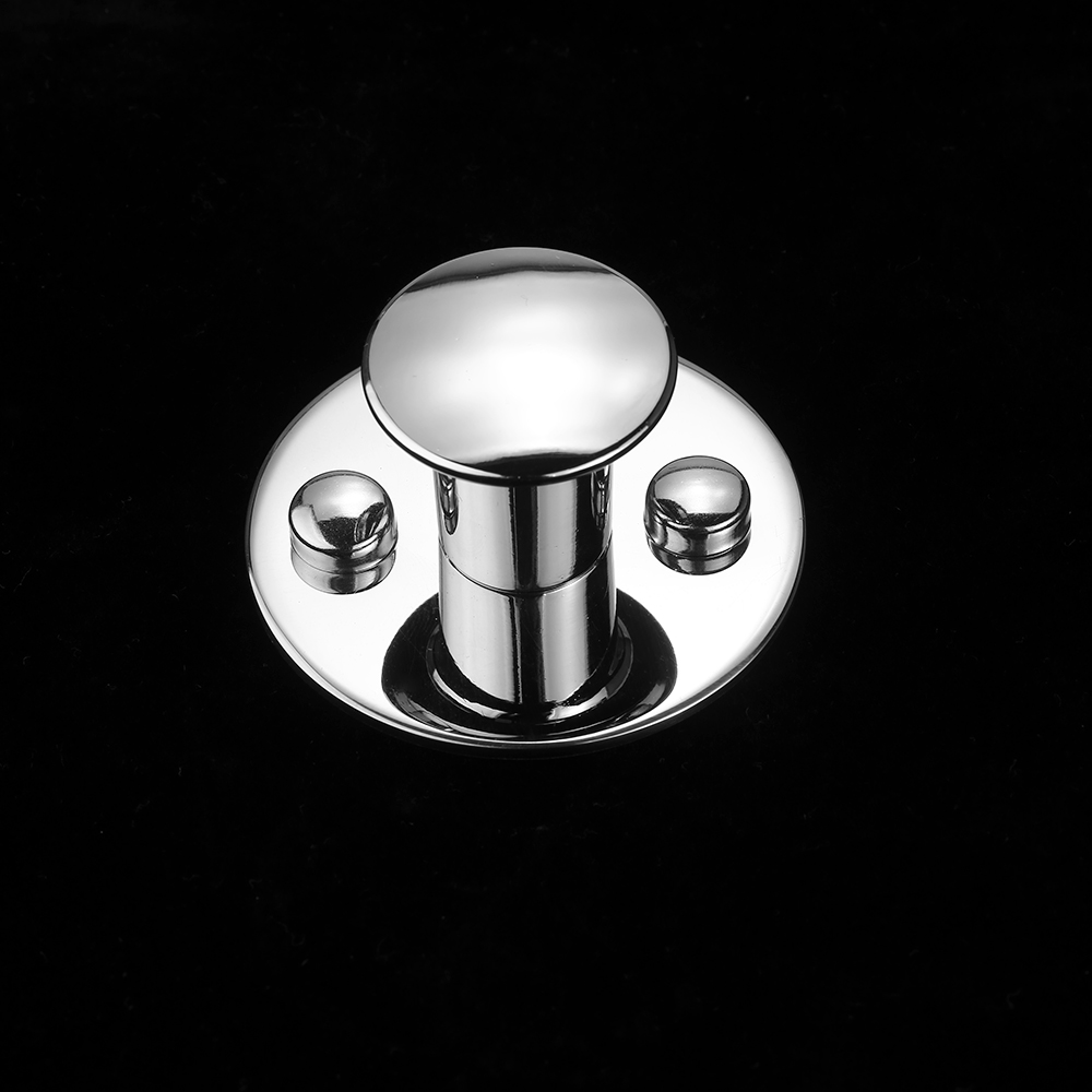 2pcs Good Wall Mount Single Hook Hangers Stainless Steel Round Hooks Multifunctional Clothes Hanger Wall-mounted Hooks