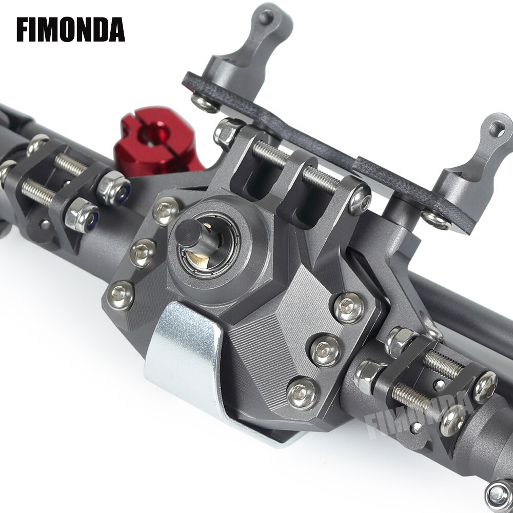 Fimonda Diamant-Vormige Aluminium Compleet Front & Achteras Voor 1/10 Rc Crawler Truck Axiale SCX10 Ii 90046 90047 Rgt 86100