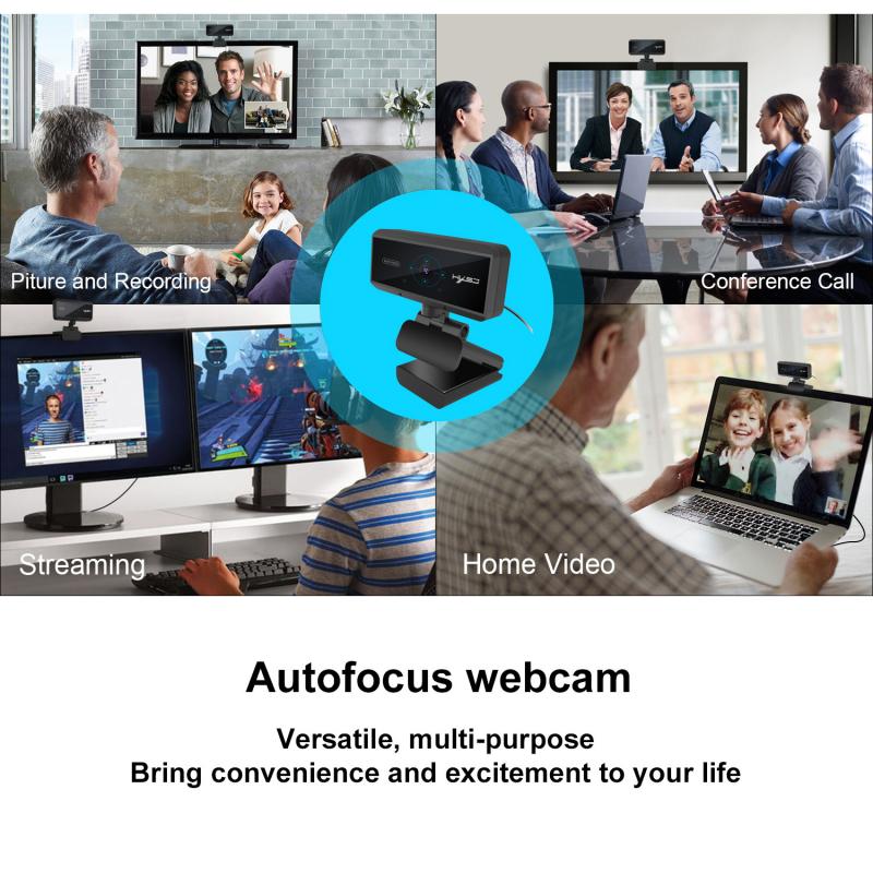 Computer Webcam 1080P 5 Miljoen Pixels Autofocus L... – Grandado