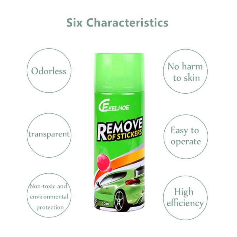 30ml Sticky Residue Remover Pruducts Auto Spray Wall Sticker Glue Removal Quick And Easy Sticker Remover Cleaning Product