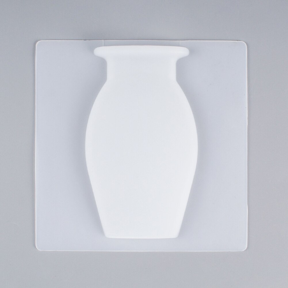 Vase mural adhésif en Silicone pour réfrigérateur, Pot de plantes à fleurs magiques, salle de bains, Vases solides en verre, miroir, décoration pour la maison et le bureau