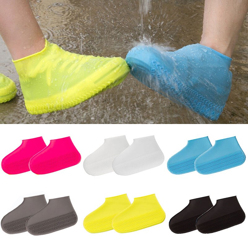 Buty wodoodporny pokrowiec na buty materiał silikonowy Unisex buty ochraniacze akcesoria do butów deszczowy sezon silikonowe pokrowce na buty