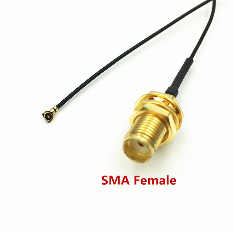 1 stk mhf 4 ipx ipex til sma / rp-sma hunnkontakt  rg0.81 rf startkabel 4th od 0.81mm til pci wifi-kort ruter 10cm 15cm 20cm 30cm