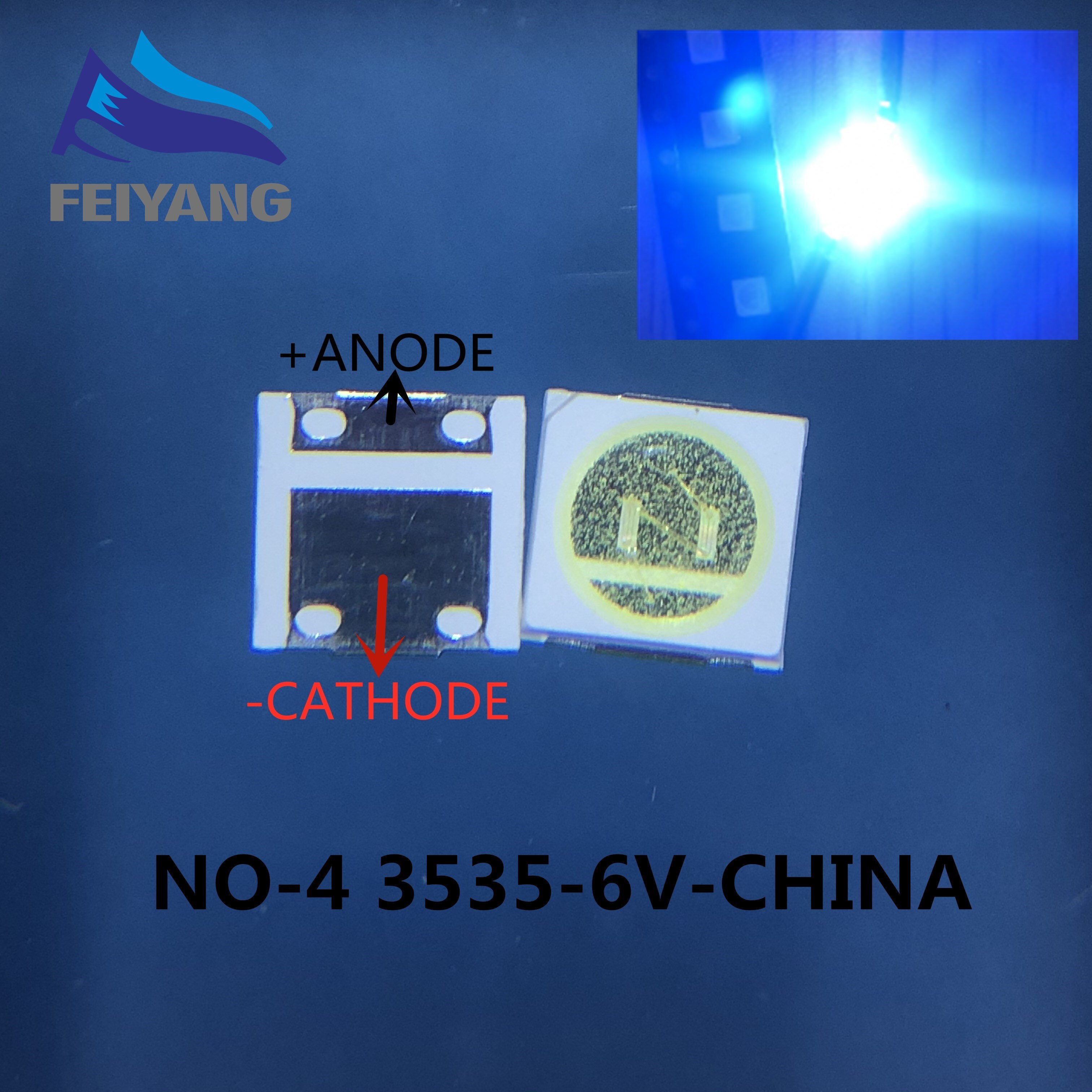 50-100 Stuks 2W 6V 3V 1W 3535 Smd Led Vervangen Lg Innotek Lcd Tv terug Licht Kralen Tv Backlight Diode Reparatie Toepassing: NO4 6V 100PCS