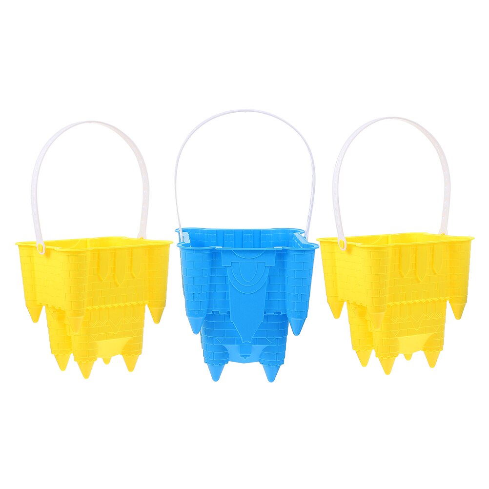 3Pcs Kids Sand Toys Portable Sand Models Octagonal Castle Shaped Sand Toys for Beach