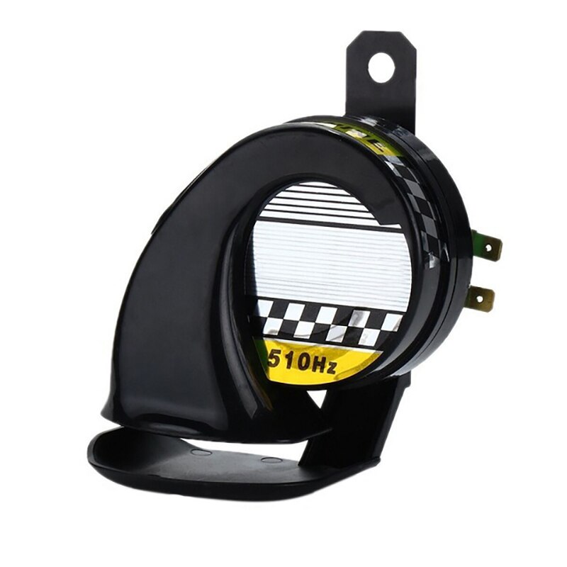 Auto Hoorn 12V 130dB Waterdicht Slak Luchthoorn Sirene Luid Geluid Voor Vrachtwagen Motorfiets Boot Auto Accessoires Auto-onderdelen: 1 PC Black