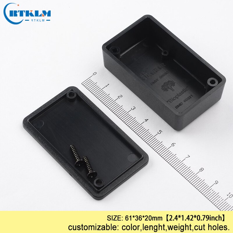 ABS Plastic Enclosures Electronic Junction Box Instrument Case DIY Plastic Project Speaker Electric Box 61*36*20mm