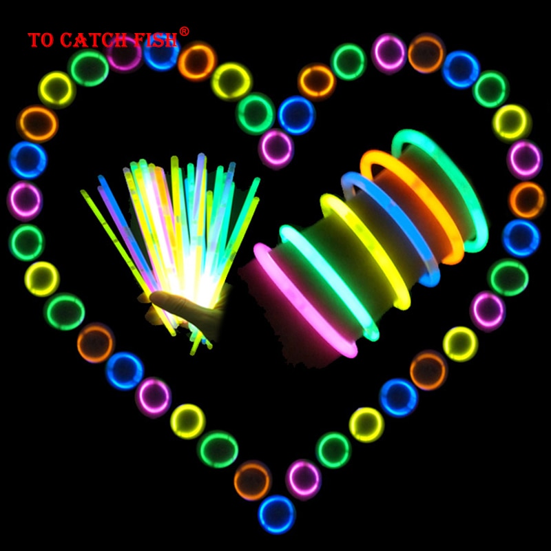 Glow Stick 50 Stuks Glow Light Overvloedige Sticks Armband Flexibele Bocht Licht Multi Kleurrijke Neon Stickers Party