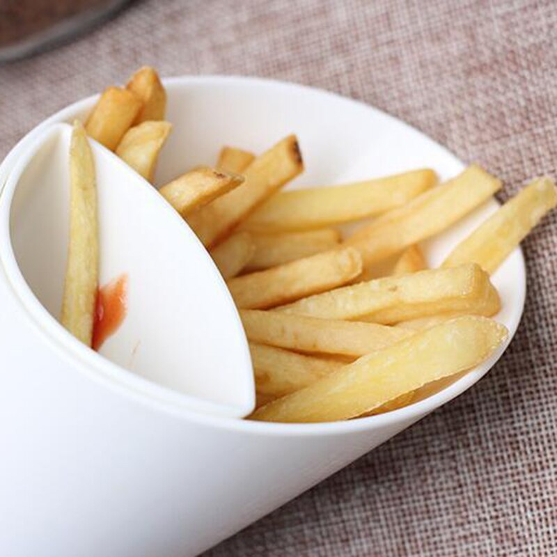 Aperitivos perezosos, 2 cuadrículas, Bol para fruta, patatas fritas, patatas fritas, conos de ensalada, copa de plástico, surtido de platos para guardar salsa, vajilla, gadget