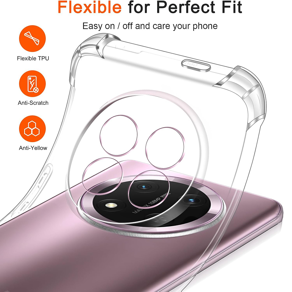 Funda suave de silicona a prueba de golpes para Huawei Honor Magic7 Magic6 Magic5 Magic4 Lite Pro Ultimate, funda transparente fina para Magic 7 6 5 4