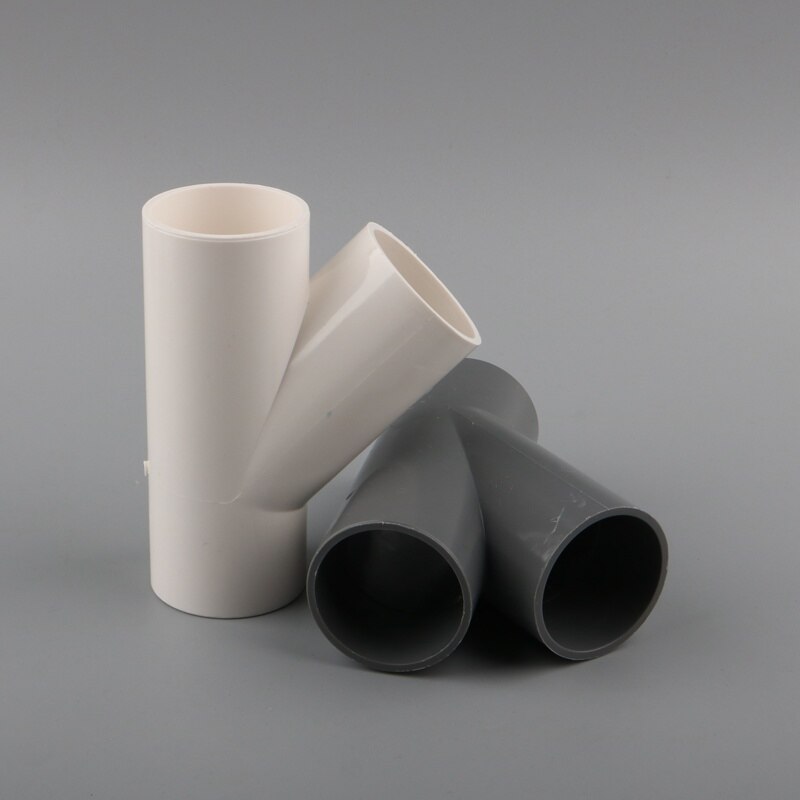 1pc up-cloud 32mm 40mm pvc-rør 3 -veis kobling hagevanning 1 tomme y-type vannrøradapter fisketankskjøtslangedeler