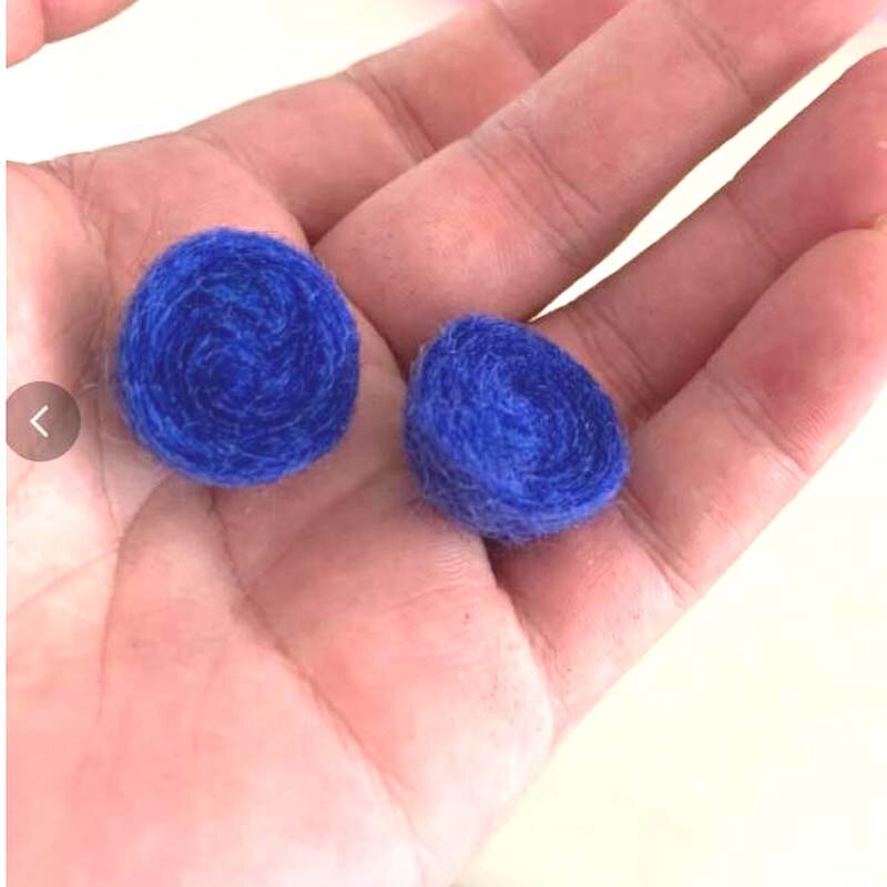 Boules de feutre 100% laine, 50 pièces/lot, 3cm, pompons colorés, matériel artisanal, boules de laine, décoration de salle de noël pour la maison