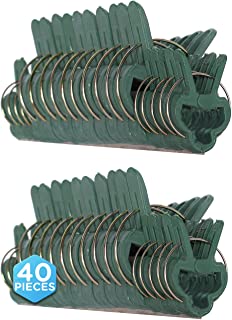 Groene Zachte Tuinieren Plant &amp; Bloem Hendel Loop Grijper Clips, Tool Voor Ondersteunen Of Rechttrekken Stengels, Stengels: 40pcs