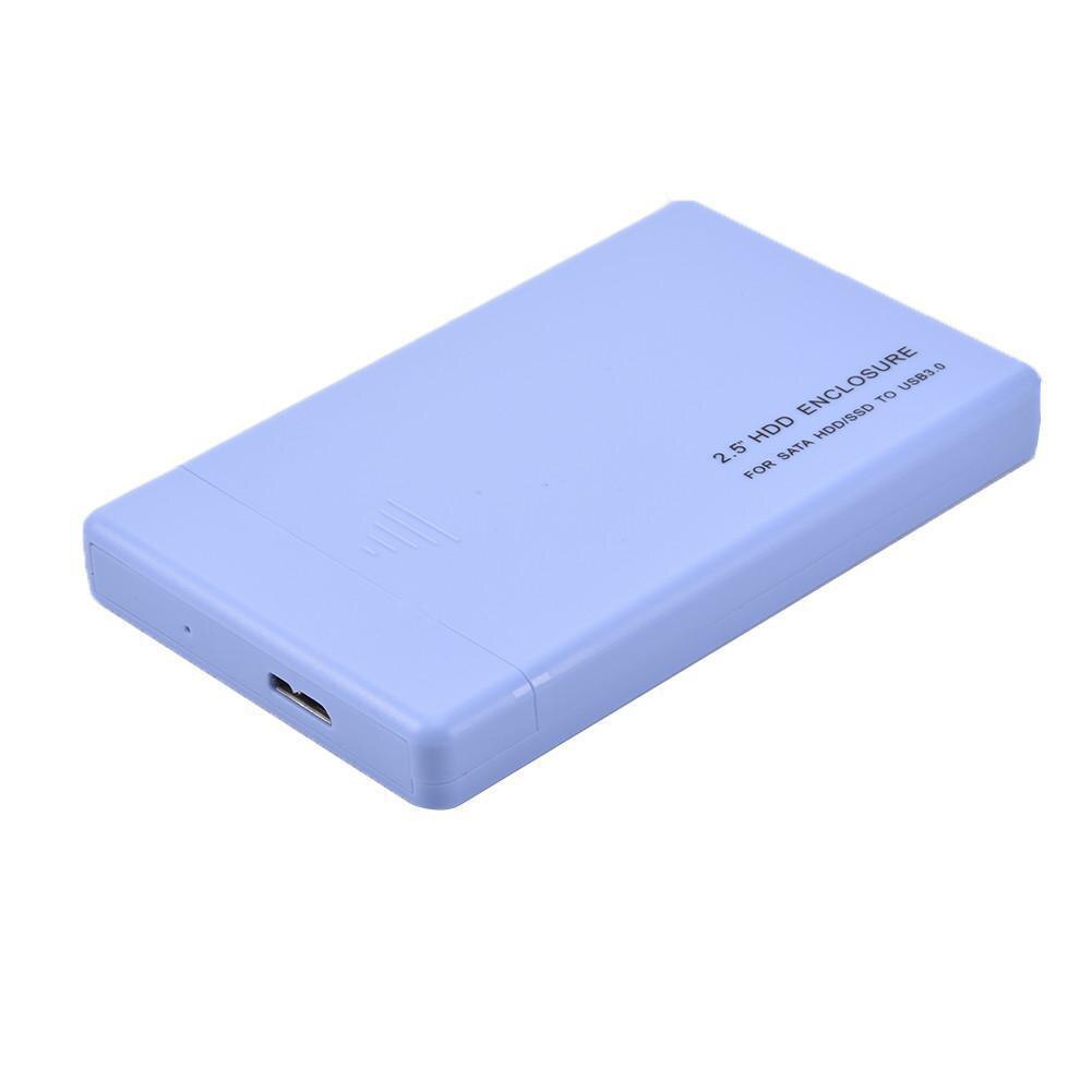 Usb 3.0 2.5Inch Sata Hdd Case Ssd Behuizing Externe Mobiele Harde Schijf Case Box: Blauw