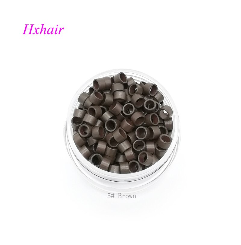 - 1000pcs 4.5mm Aluminium Micro links Without Screw Micro rings Beads Micro tubes extension hair tools