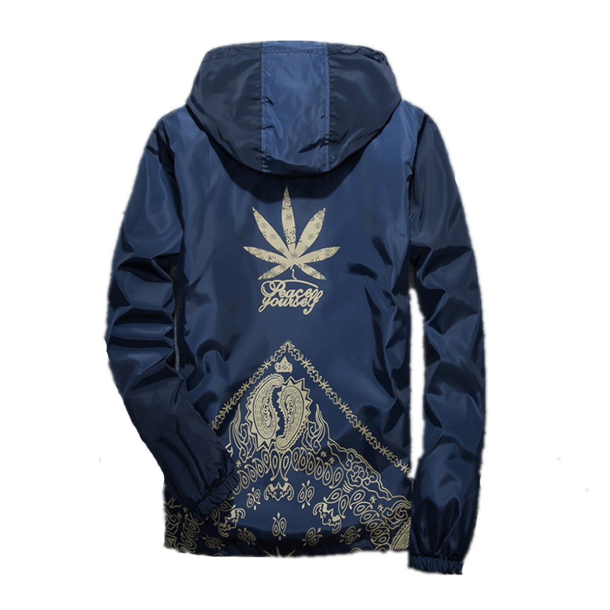 Spring Summer WINDBREAKERS Jacket Mens Jackets Mens Jacket Hip Hop Coats Streetwear US Size M L XL XXL: Blue / XXL