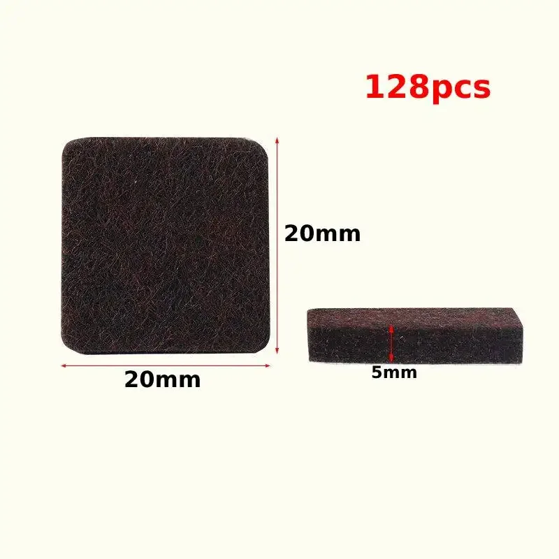 Felt Furniture Pad Round Chair Legs Anti Scratch Floor Protector Self-Adhesive Furniture Sliders for Hardwood Floors Table Couch: Bronze