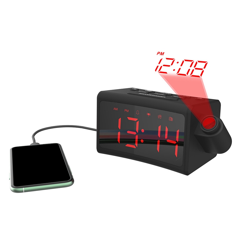 Reloj despertador vibrador para dormir, despertador para sordos y personas con problemas de audición, con agitador de cama