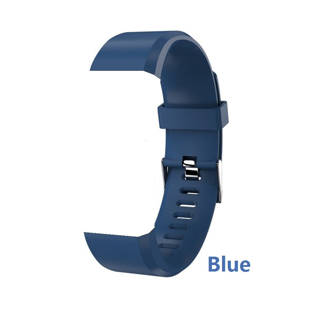 Wrist Band Strap Replacement Silicone Smart Watch Bracelet Watchband For ID115 Plus Smart Watch: Blue