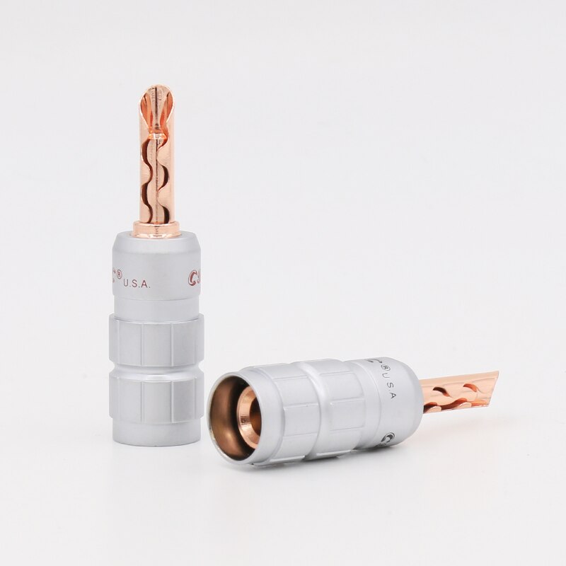 Hi End Audio di Rame Placcato Banana Bfa Z-Tipo di Connettore Del Cavo Del Cavo Dell'altoparlante Spina Hifi
