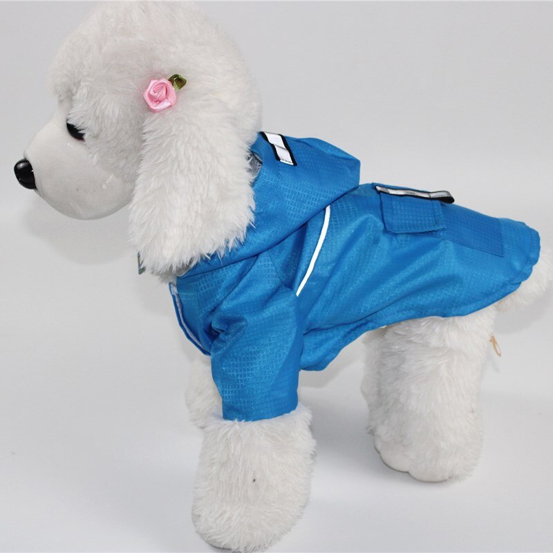 Chubasquero para perros pequeños, ropa impermeable para cachorros, abrigo para exteriores, chaqueta de lluvia para perrito de Mascota, poncho de perro mediano reflectante, malla transpirable