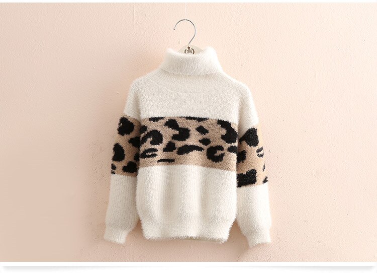 Efterår vinter børn tykkere sweater børn år tøj drenge piger bomuld pullover baby kostumer  sd76: Beige / 2t
