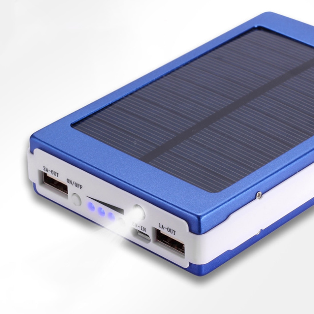 30000 Mah Hoge Capaciteit Solar Batterij Draagbare Oplader Dual Output Usb Externe Batterij Langdurige Voor Mobiele Telefoon Solar