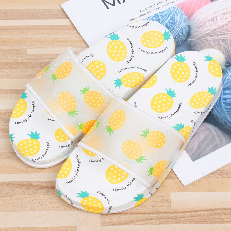 Zomerslippers voor dames, schattige platte fruitslippers, zachte slippers voor dames, schoenen voor dames, platte strandslippers, sandalen voor dames