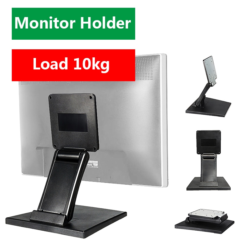 VESA Desktop Monitor Holder 10-24&quot; LCD LED Folding Display Touch Screen Stand Monitor Mount Support Metal Bracket Load 6.5 kg