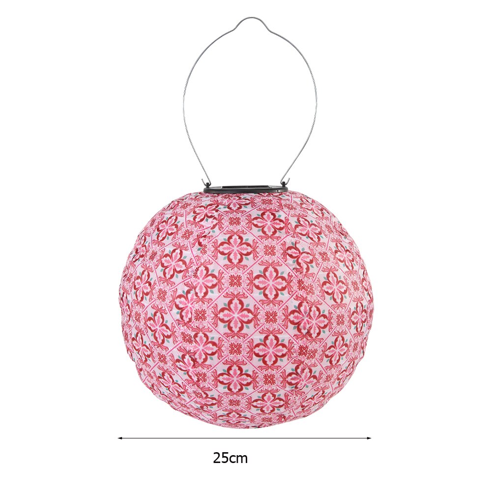 gemalt LED Chinesische Laterne Lampe Solar- IP55 Wasserdichte Papier Laterne Licht Für draussen Garten Hochzeit Partei Dekor Lampe: D