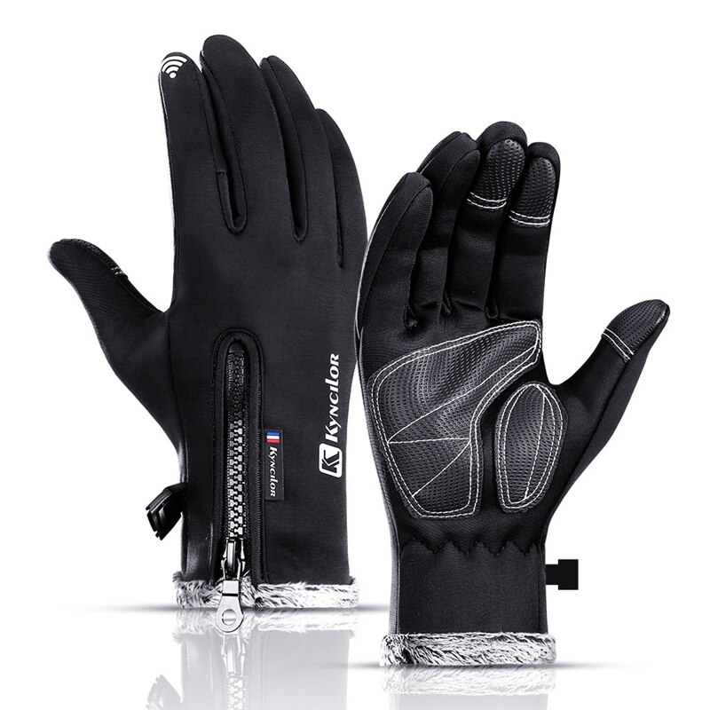 Gants de Ski à écran tactile pour hommes gants de conduite chauds coupe-vent pour femmes avec gants de pêche imperméables en polaire