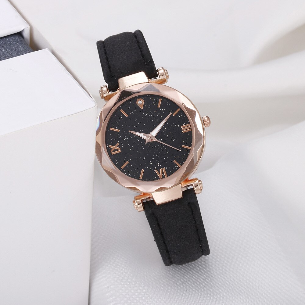 Roman watch digital star lady watch frosted belt watch woman
