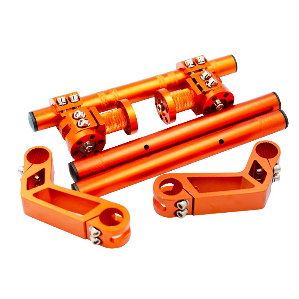 Mechanische Arm Stijl Motorfiets Aluminium Verstelbare Stuur Foundation 22Mm 7/8 "Voor Scooter Minibike Go Kart Straat Fiets: Oranje