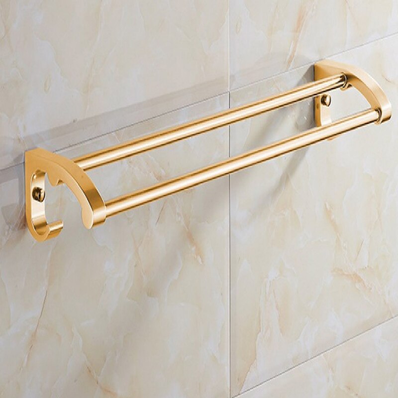 Doré Noble tempérament or porte serviette porte serviette porte serviette toallero serviette tige: WHITE