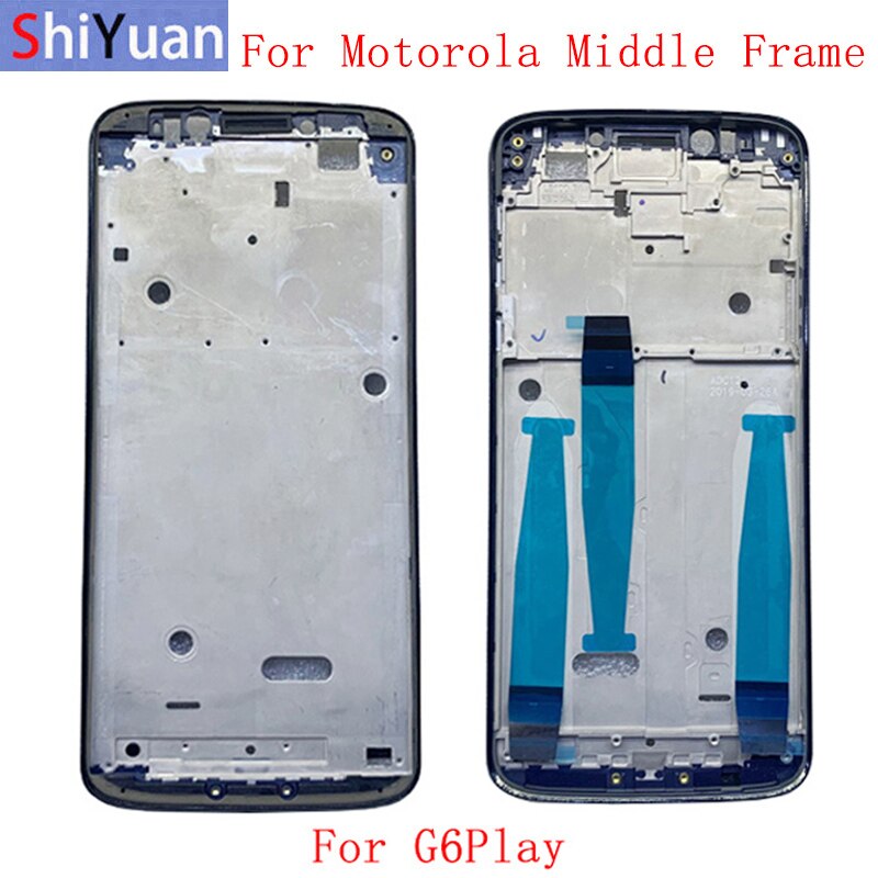Housing Middle Frame LCD Bezel Plate Panel Chassis For Motorola G6 Play Phone Metal Middle Frame Replacement Parts