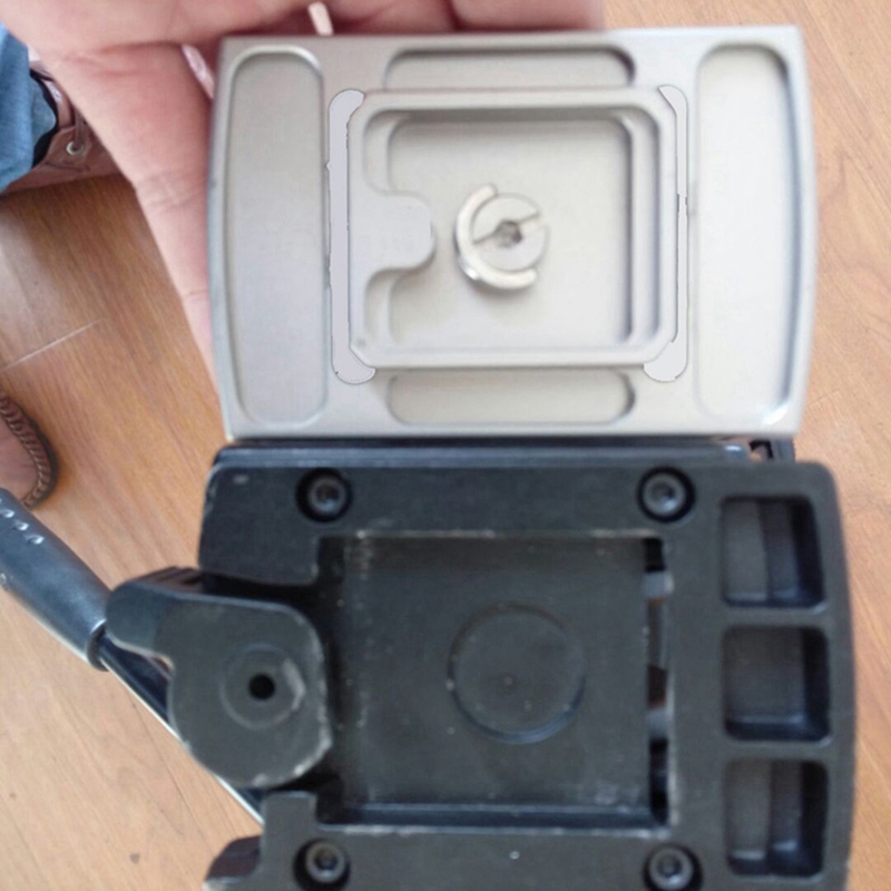 Placa de liberación rápida para Libec TH-650DV, tornillo de montaje de 1/4 pulgadas, trípode, monopiés, placa de abrazadera para cámara