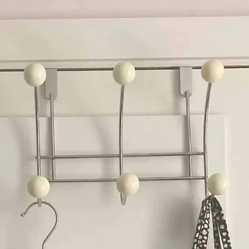 Draagbare deurhaak hangende kapstok zonder boren Multifunctionele slaapkameropslag Hanger Keukenorganizer Woonaccessoires: Rose Gold