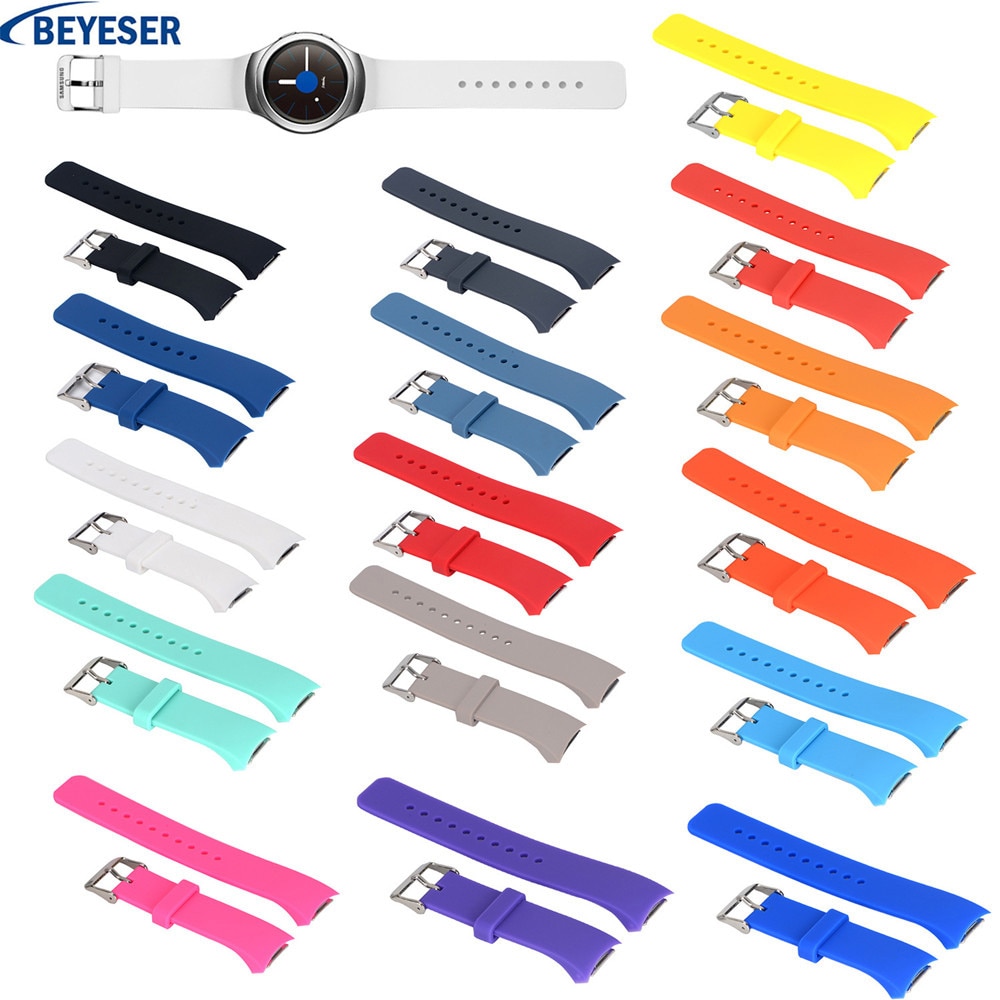 Beaucoup de couleurs Bracelet en Silicone pour Samsung Galaxy Gear S2 R720 R730 Bracelet de remplacement Bracelet pour SM-R720 montre intelligente