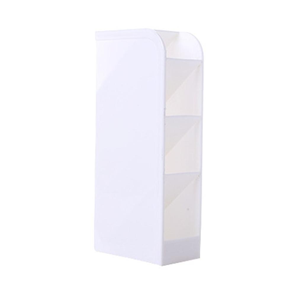 Ergonomic Desk Stationery Box Drawer Organizer Inclined Pen Holder office supplies Rectangular Stationery Organizer: white  S
