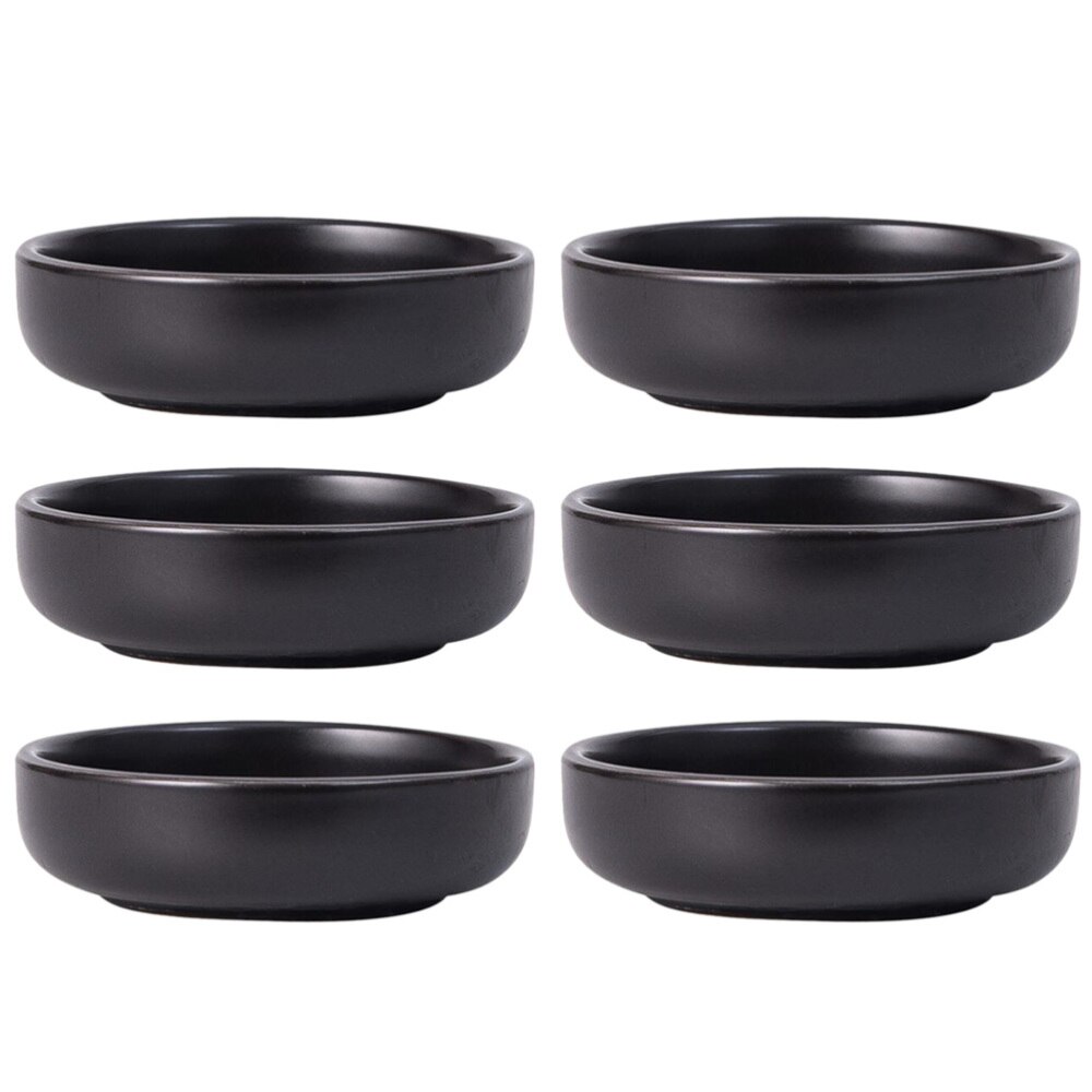 6Pcs Japanse Saus Gerechten Dompelen Bowls Keramische Dipsaus Bowls Mini Platen