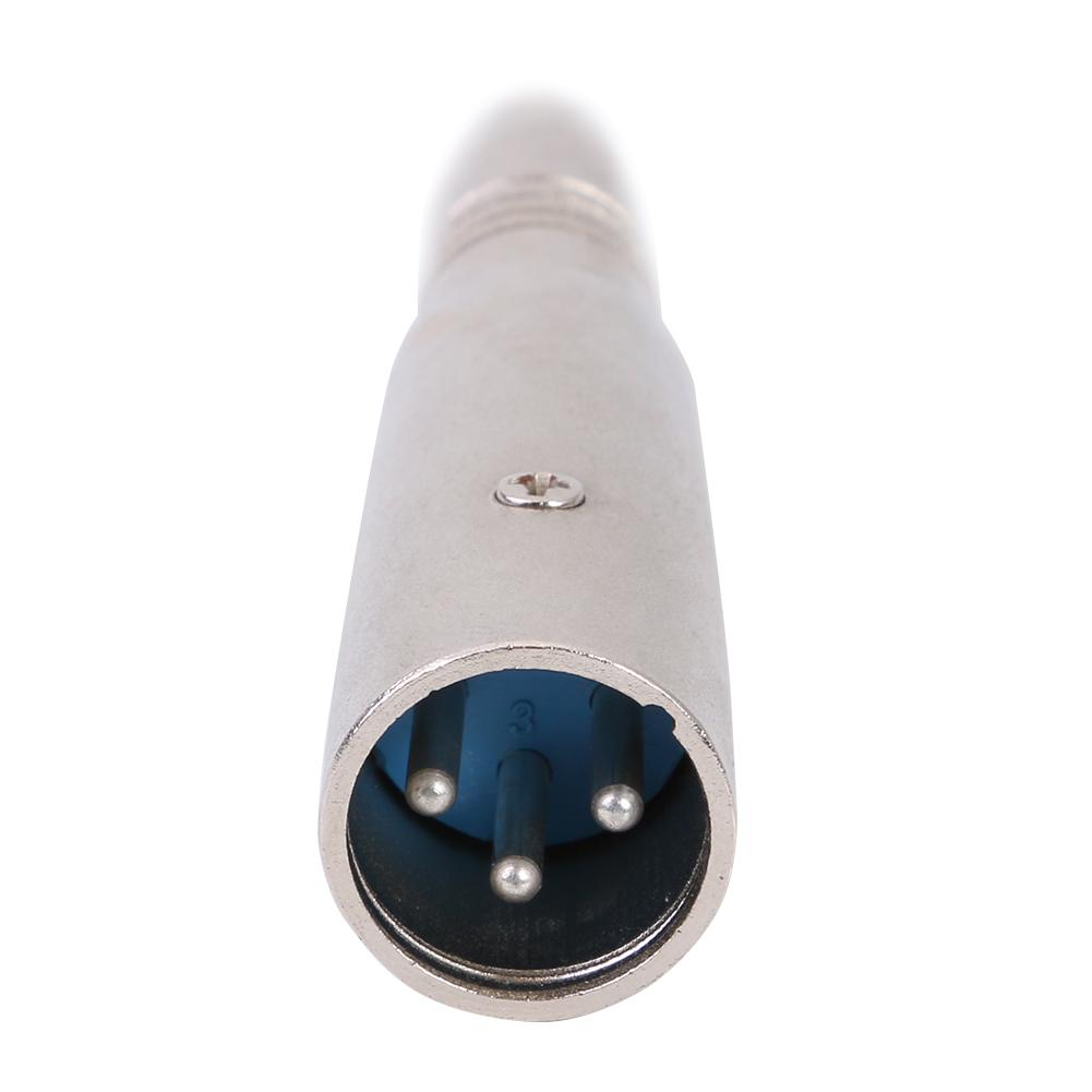 2pcs Microphone Adapter XLR 3Pin Male to 6.35mm Female Stereo Jack Socket Mono Audio Adapter Speaker Guitar Connector Tip Plug