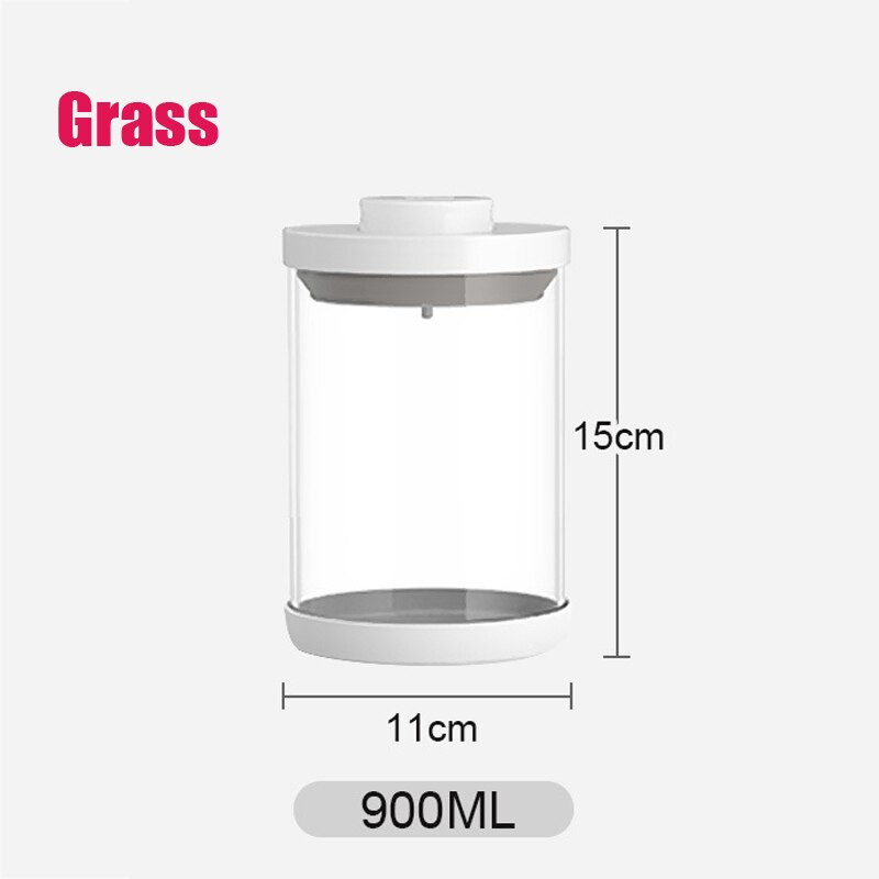 Large Capacity Baby Milk Powder Portable Food Storage Box Infant Milk Powder Box Toddle Snacks Container Organizer Cereal Box: 900ml Grass