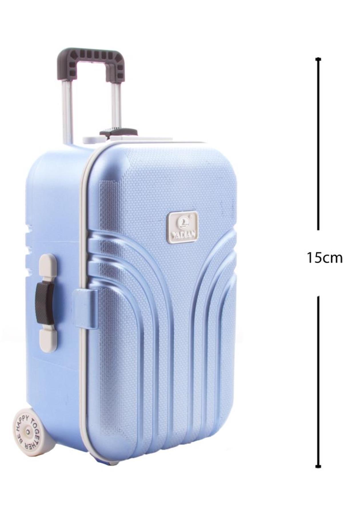 Suitcases (Luggage) Music Box Color: Blue