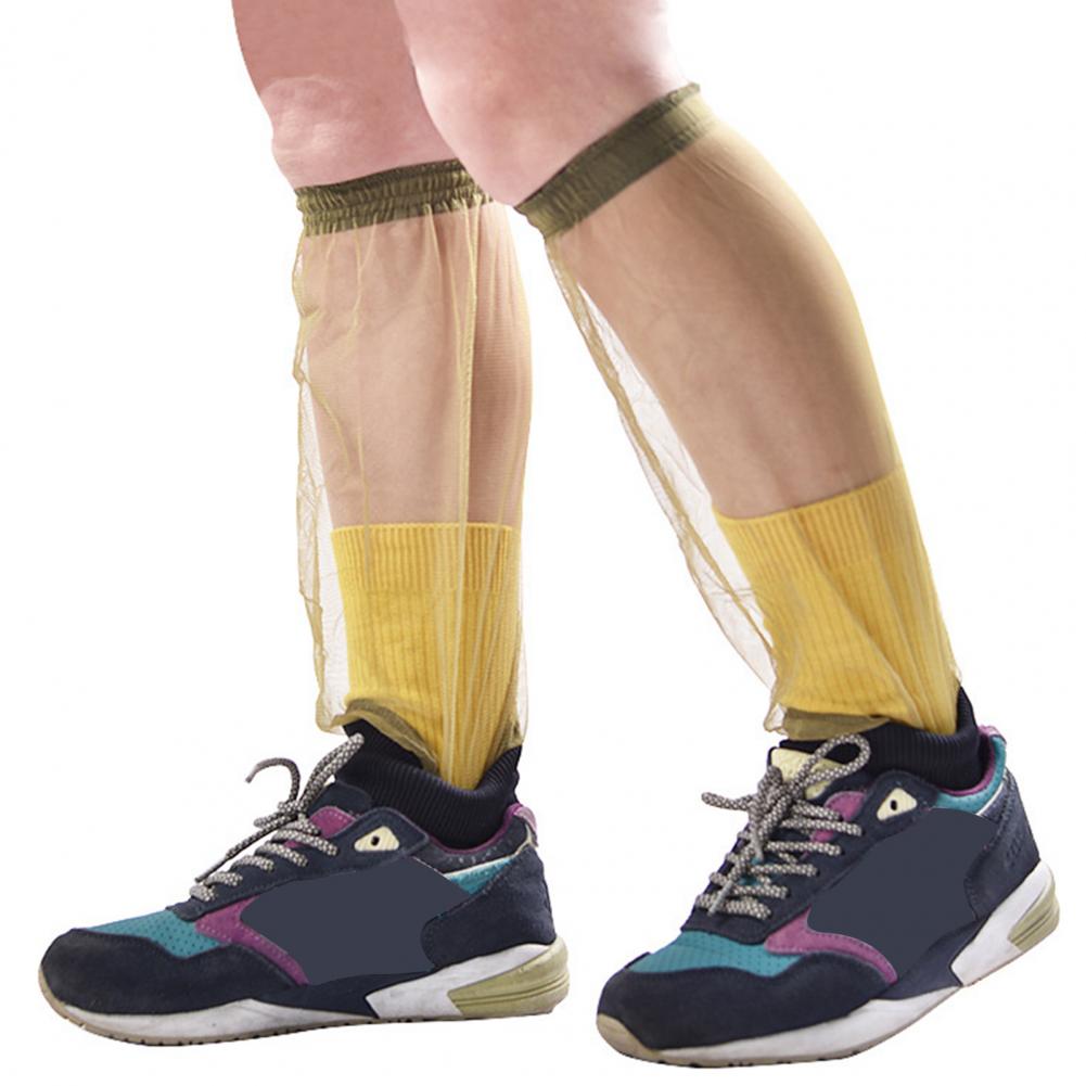 Polainas de malla antimosquitos para hombre y mujer, cubiertas de piernas para equipo de Camping al aire libre, accesorios de pesca y senderismo