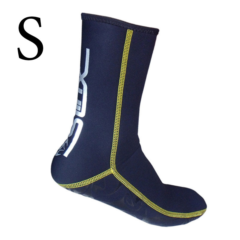 1 par 3mm nylon snorkel halkfri dykstrumpa simfötter strumpor badstrumpa vinter varm pool män kvinna vuxna varumärke slinx: S (38-39)