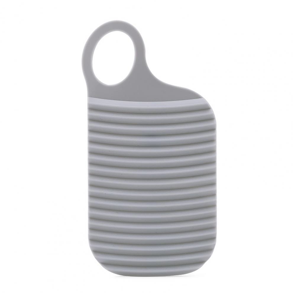 Corrosion-resistant Effective Soft Silicone Clothing Wash Board for Travel: Grey