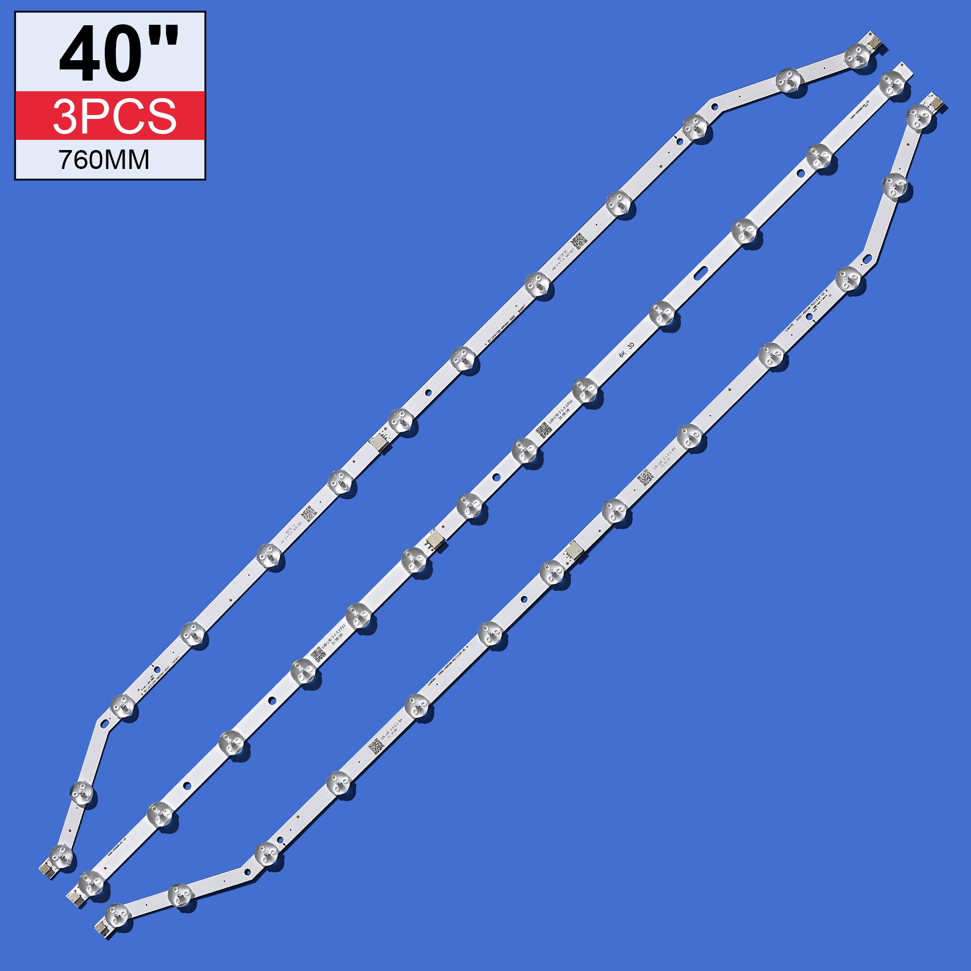 Bande de rétro-éclairage LED d'origine 13 lampe pour Samsung 40 "TV D3GE-400SMB-R3 D3GE-400SMA-R2 UE40H6203AW UE40H6203AK LM41-00001V
