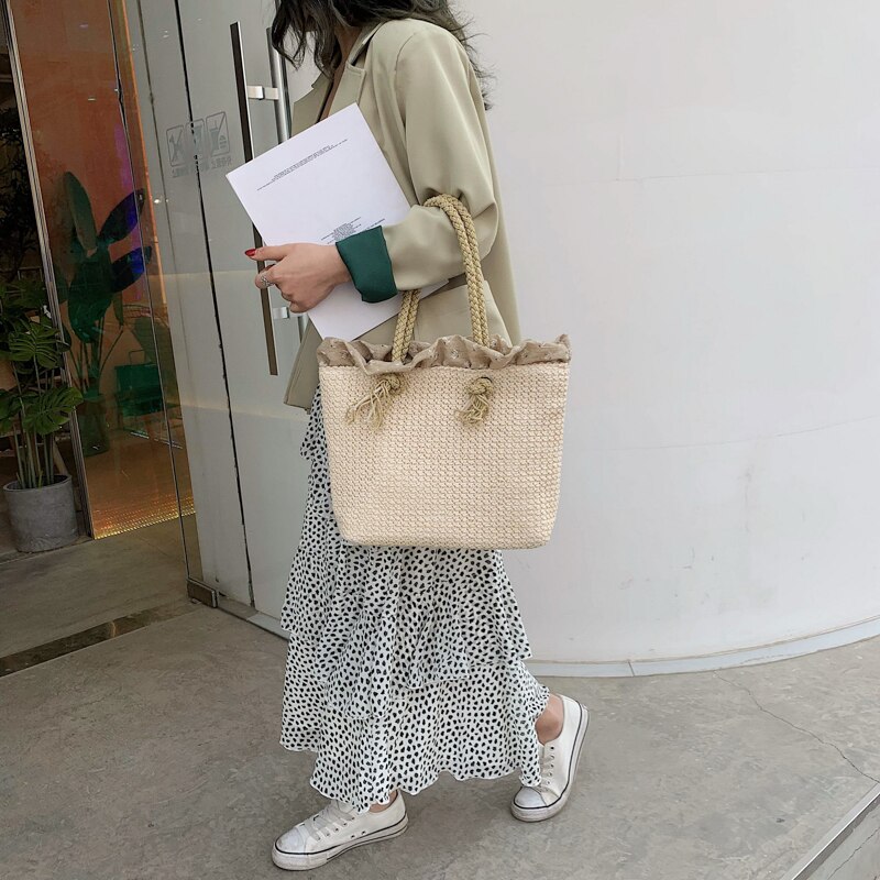 Bolso de hombro de piel sintética de para mujer, Cartera de mano femenina de alta gama, de gran capacidad, estilo retro, a la