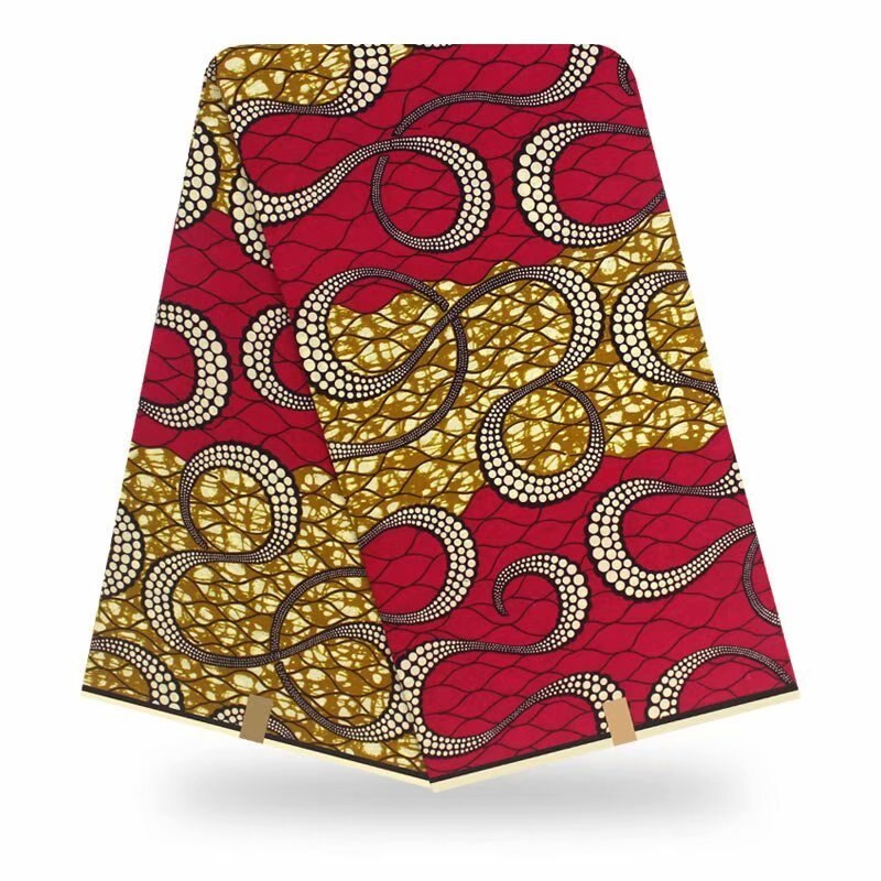 Afrikaanse Fabrix Waxprint Ankara Katoen Wax Pagne Wax 6 Yards Afrikaanse Ankara Naaien Stof